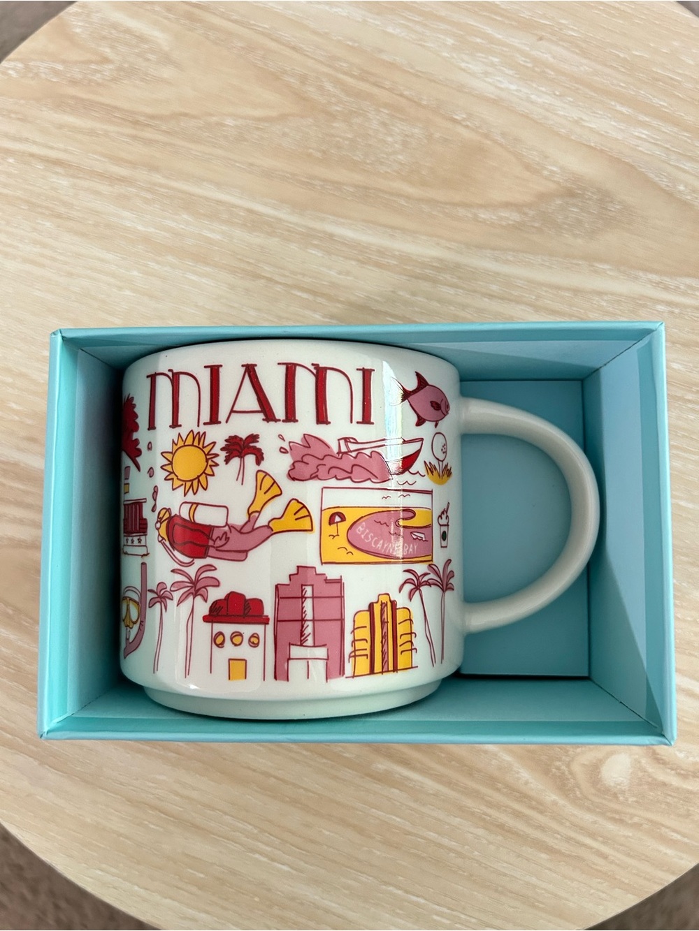 Starbucks Been There Series Miami 14oz Ceramic Coffee Mug NIB